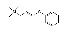 [1-(phenylthio)ethylidene]-1-(trimethylsilyl)methylamine结构式