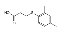 3-(2,4-dimethylphenylthio)propanoic acid Structure