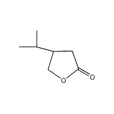 3-异丙基-4-丁内酯结构式