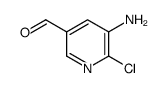 5-氨基-6-氯烟醛结构式