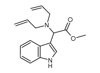 methyl 2-(diallylamino)-2-(1H-indol-3-yl)acetate Structure
