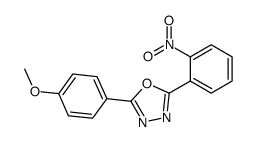 2-(4-methoxyphenyl)-5-(2-nitrophenyl)-1,3,4-oxadiazole Structure