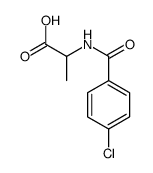 2-(4-CHLORO-BENZOYLAMINO)-PROPIONIC ACID结构式