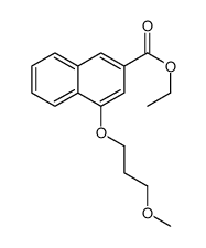 4-(3-甲氧基丙氧基)-2-萘羧酸乙酯结构式