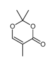 2,2,5-trimethyl-1,3-dioxin-4-one结构式