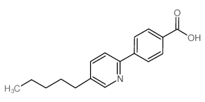 4-(5-Pentylpyridin-2-yl)benzoic acid Structure
