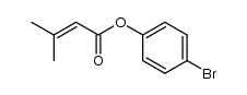 3-methyl-but-2-enoic acid 4-bromo-phenyl ester Structure
