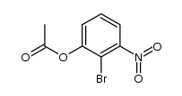 2-bromo-3-acetoxynitrobenzene结构式
