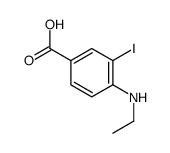 4-(乙基氨基)-3-碘苯甲酸结构式