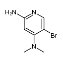 2-amino-5-bromo-4-dimethylaminopyridine Structure