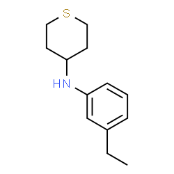N-(3-乙基苯基)四氢-2H-噻喃-4-胺结构式