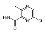 6-chloro-3-methylpyrazine-2-carboxamide Structure