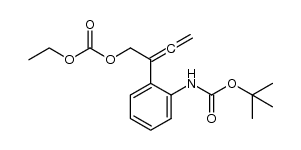 2-{2-[(tert-butoxycarbonyl)amino]phenyl}buta-2,3-dien-1-yl ethyl carbonate Structure