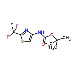 tert-Butyl N-[2-(trifluoromethyl)-1,3-thiazol-4-yl]carbamate结构式