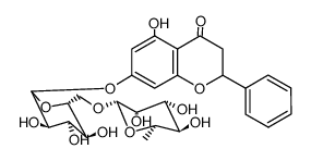 (-)-pinocembrin 7-O-rutinoside Structure