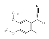 (2-氟-4,5-二甲氧基苯基)-(r)-羟基乙腈结构式