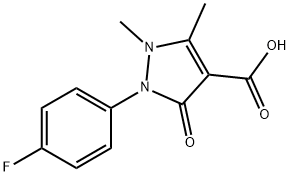 2-(4-氟苯基)-1,5-二甲基-3-氧代-2,3-二氢-1H-吡唑-4-羧酸结构式