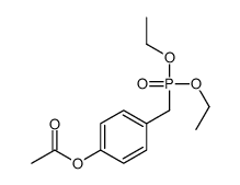 [4-(diethoxyphosphorylmethyl)phenyl] acetate结构式