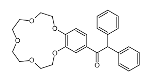 1-(2,5,8,11,14-pentaoxabicyclo[13.4.0]nonadeca-1(15),16,18-trien-17-yl)-2,2-diphenylethanone Structure