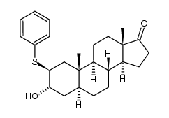3α-hydroxy-2β-phenylthioandrostan-17-one Structure
