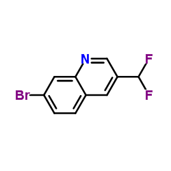 7-溴-3-(二氟甲基)喹啉结构式
