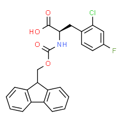 Fmoc-D-2-Chloro-4-fluorophe structure