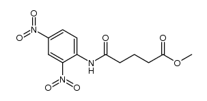 4-(2,4-dinitrophenylcarbamoyl)butyric acid methyl ester结构式