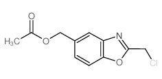 [2-(chloromethyl)-1,3-benzoxazol-5-yl]methyl acetate Structure