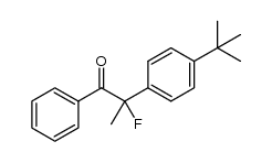 2-(4-tert-butylphenyl)-2-fluoro-1-phenylpropan-1-one结构式