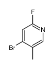4-bromo-2-fluoro-5-methylpyridine Structure