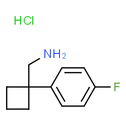 (1-(4-氟苯基)环丁基)甲胺盐酸盐结构式