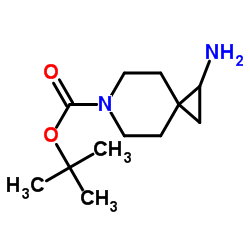 1-氨基-6-氮杂螺[2.5]辛烷-6-羧酸叔丁酯结构式