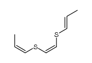 1,2-bis(1-propylenylthio)ethene Structure