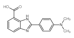 2-(4-二甲基氨基苯基)-3H-苯并咪唑-4-羧酸结构式