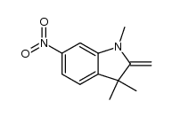 1,3,3-trimethyl-2-methylene-6-nitroindoline Structure