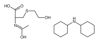 N-Acetyl-S-(2-hydroxyethyl)-L-cysteine Dicyclohexylammonium Salt Structure