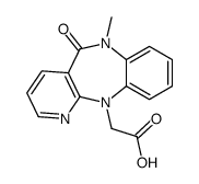 2-(6-methyl-5-oxopyrido[3,2-c][1,5]benzodiazepin-11-yl)acetic acid结构式