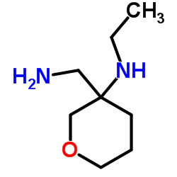 3-(Aminomethyl)-N-ethyltetrahydro-2H-pyran-3-amine Structure