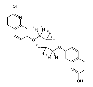 7,7'-(Butane-1,4-diylbis(oxy))bis(3,4-dihydroquinolin-2(1H)-one)-d8结构式