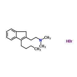 2-(3-Butyl-1H-inden-2-yl)-N,N-dimethylethanamine hydrobromide (1:1)结构式