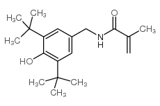 2,6-二叔丁基-4-(甲基丙烯酰基氨基甲基)苯酚结构式