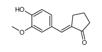 (E)-2-(4-hydroxy-3-Methoxybenzylidene)cyclopentanone结构式