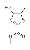 Methyl 4-hydroxy-5-methyl-1,3-oxazole-2-carboxylate结构式