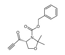 Benzyl (R)-4-(1-oxo-2-propynyl)-2,2-dimethyl-3-oxazolidinecarboxylate结构式