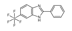 5-(Pentafluoro-λ6-sulfanyl)-2-phenyl-1H-benzimidazole结构式