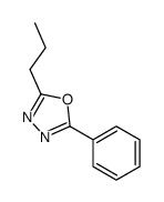 2-phenyl-5-propyl-1,3,4-oxadiazole结构式