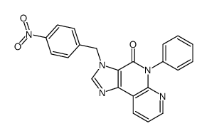 3-[(4-nitrophenyl)methyl]-5-phenylimidazo[4,5-c][1,8]naphthyridin-4-one结构式
