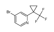 4-Bromo-2-(1-(Trifluoromethyl)Cyclopropyl)Pyridine Structure