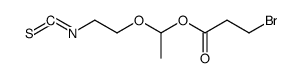 1-(2-isothiocyanatoethoxy)ethyl 3-bromopropanoate Structure