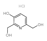 3-羟基-2,6-双(羟甲基)吡啶 盐酸盐结构式